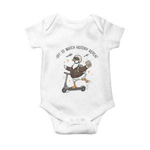 Funny Goose Support Freedom Meme Baby Onesie Off To Watch History Repart TS14 White Print Your Wear