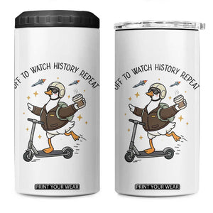 Funny Goose Support Freedom Meme 4 in 1 Can Cooler Tumbler Off To Watch History Repart TS14 One Size: 16 oz White Print Your Wear