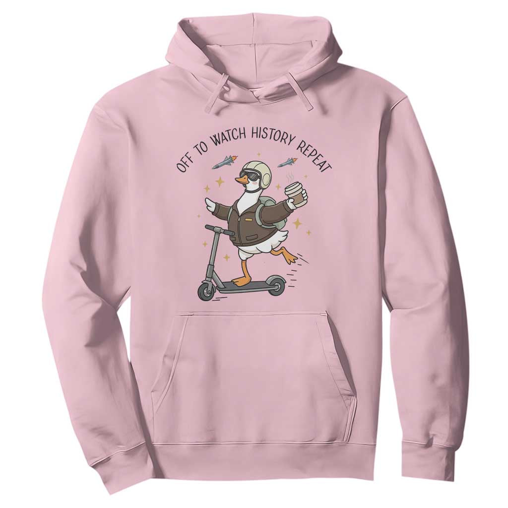 Funny Goose Support Freedom Meme Hoodie Off To Watch History Repart TS14 Light Pink Print Your Wear