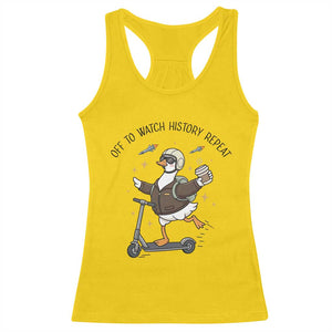 Funny Goose Support Freedom Meme Racerback Tank Top Off To Watch History Repart TS14 Daisy Print Your Wear