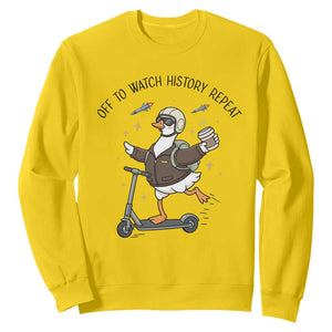 Funny Goose Support Freedom Meme Sweatshirt Off To Watch History Repart TS14 Daisy Print Your Wear