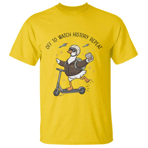 Funny Goose Support Freedom Meme T Shirt Off To Watch History Repart TS14 Daisy Print Your Wear