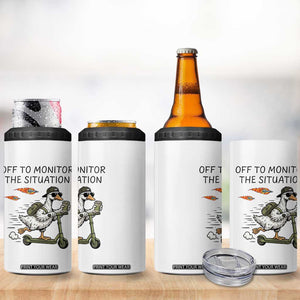 Funny Goose Support Freedom Meme 4 in 1 Can Cooler Tumbler Off To Monitor The Situation TS14 Print Your Wear