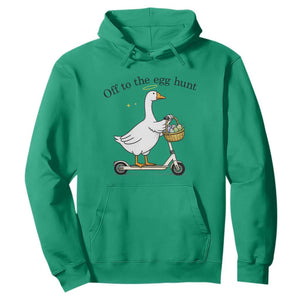 Off To The Egg Hunt Hoodie Funny Easter Goose TS14 Irish Green Print Your Wear