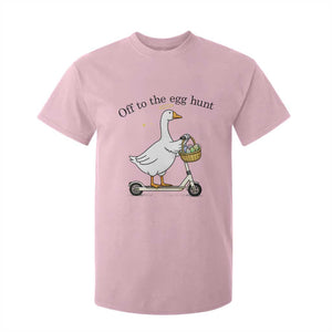 Off To The Egg Hunt T Shirt For Kid Funny Easter Goose TS14 Light Pink Print Your Wear