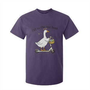 Off To The Egg Hunt T Shirt For Kid Funny Easter Goose TS14 Purple Print Your Wear