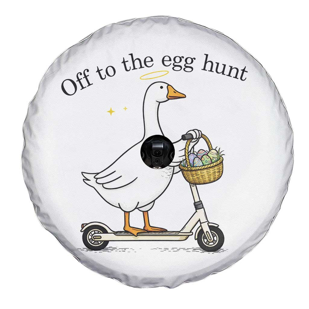 Off To The Egg Hunt Spare Tire Cover Funny Easter Goose TS14 Print Your Wear