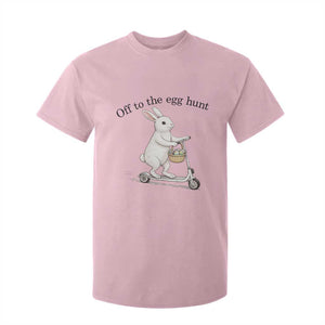 Off To The Egg Hunt T Shirt For Kid Funny Easter Bunny TS14 Light Pink Print Your Wear