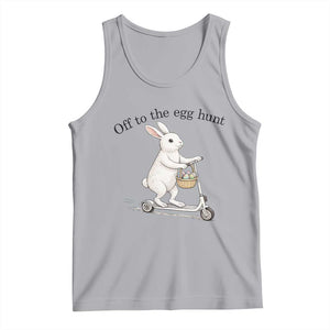 Off To The Egg Hunt Tank Top Funny Easter Bunny TS14 Athletic Heather Print Your Wear