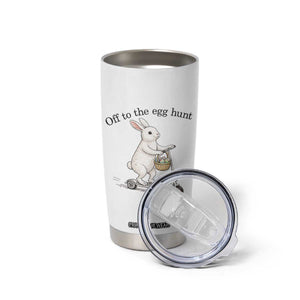 Off To The Egg Hunt Tumbler Cup Funny Easter Bunny TS14 Print Your Wear