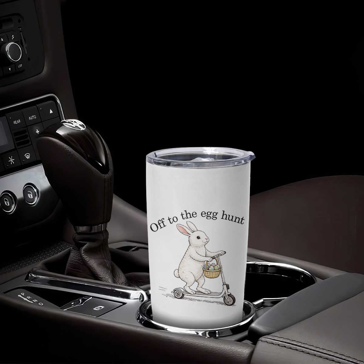 Off To The Egg Hunt Tumbler Cup Funny Easter Bunny TS14 Print Your Wear