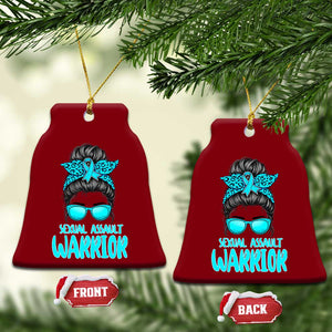 Sexual Assault Awareness Messy Bun Support Survivors Ceramic Ornament TS14 Print Your Wear