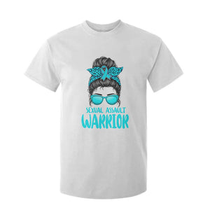 Sexual Assault Awareness Messy Bun Support Survivors T Shirt For Kid TS14 White Print Your Wear