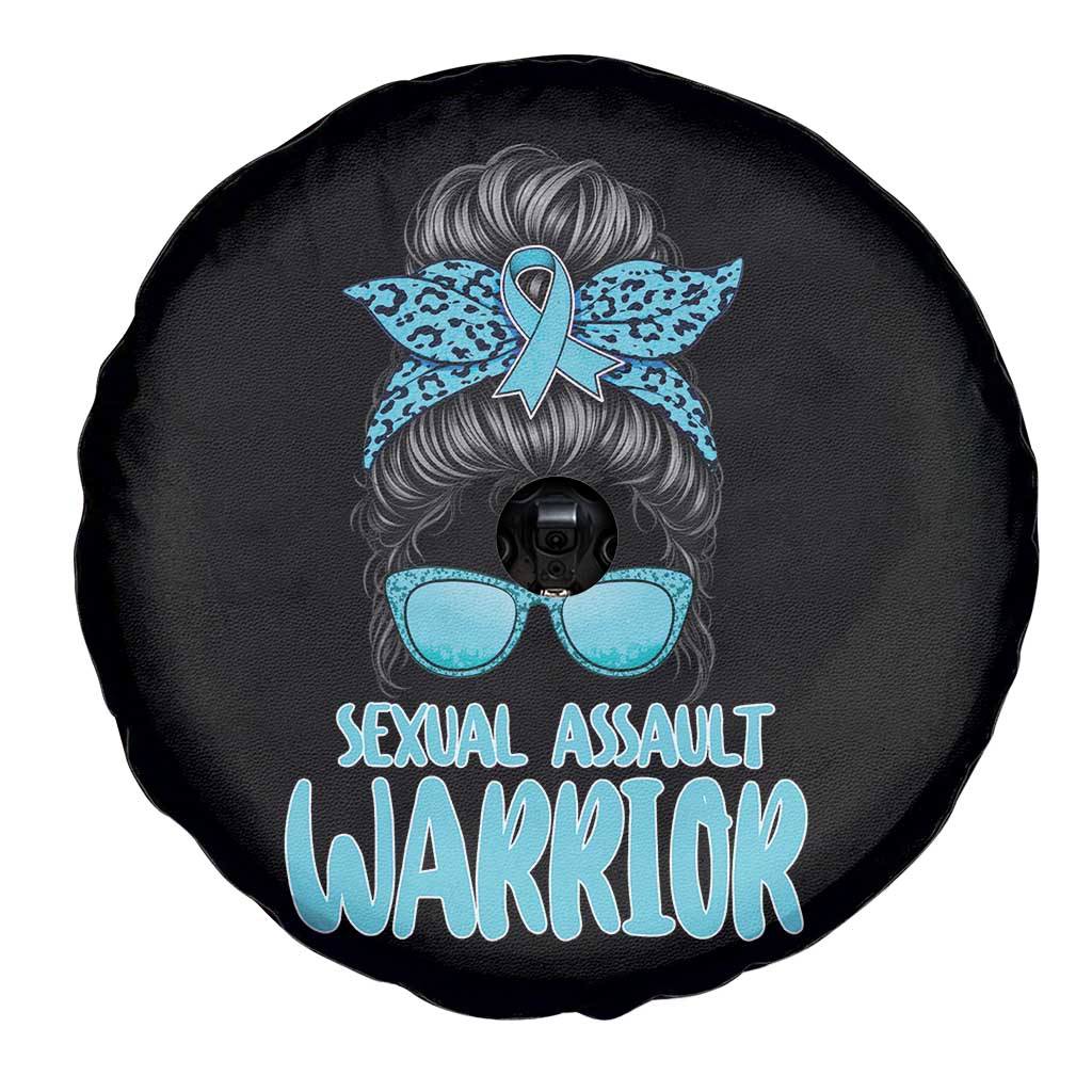 Sexual Assault Awareness Messy Bun Support Survivors Spare Tire Cover TS14 Print Your Wear