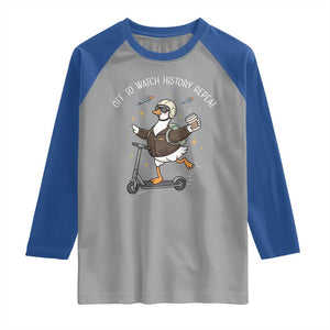 Funny Goose Support Freedom Raglan Shirt Off To Watch History Repart TS14 Sport Gray Royal Print Your Wear