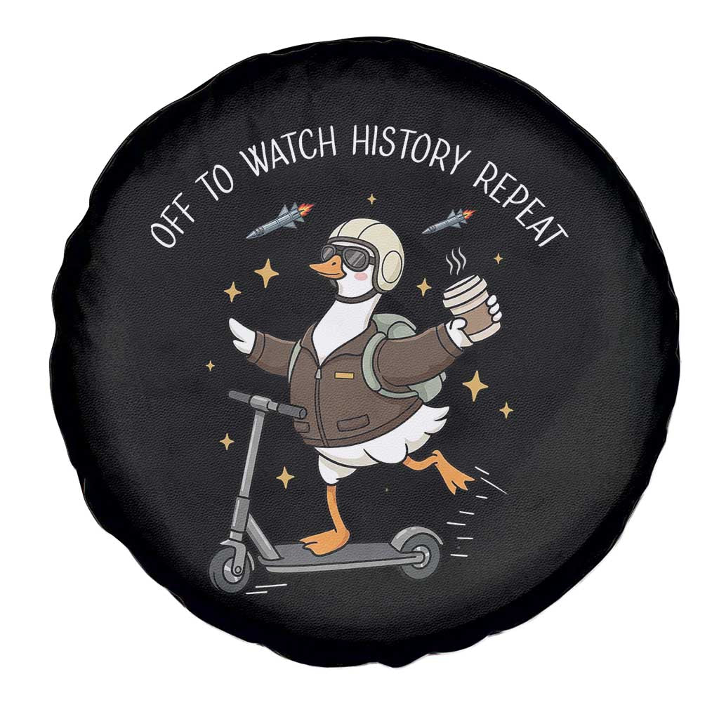 Funny Goose Support Freedom Spare Tire Cover Off To Watch History Repart TS14 Print Your Wear