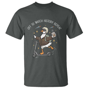 Funny Goose Support Freedom T Shirt Off To Watch History Repart TS14 Dark Heather Print Your Wear