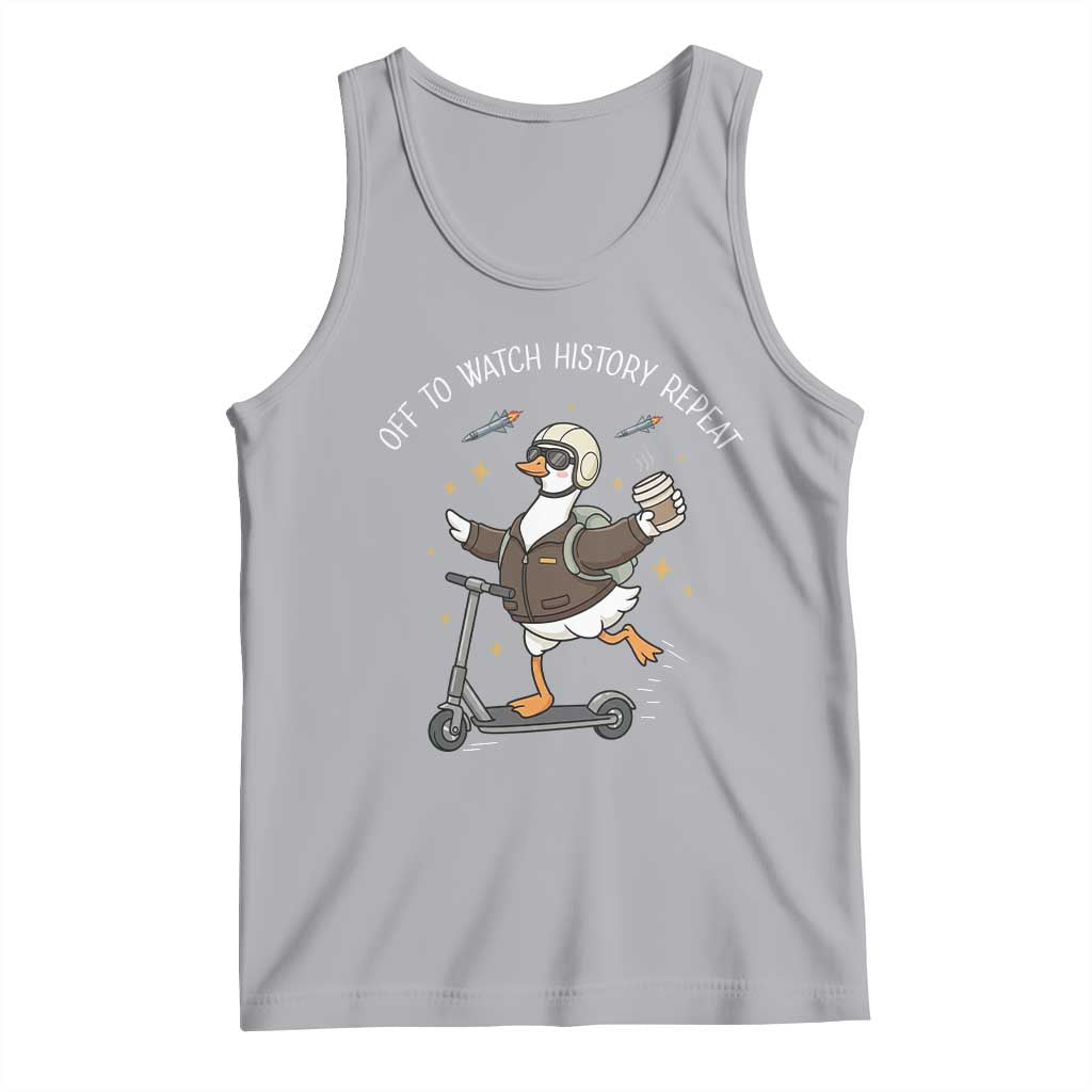 Funny Goose Support Freedom Tank Top Off To Watch History Repart TS14 Athletic Heather Print Your Wear
