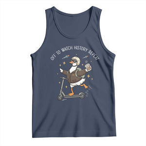 Funny Goose Support Freedom Tank Top Off To Watch History Repart TS14 Navy Print Your Wear