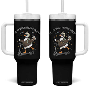Funny Goose Support Freedom Tumbler With Handle Off To Watch History Repart TS14 One Size: 40 oz Black Print Your Wear