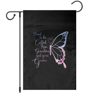 Blessed to Be Called Mom Grandma Great Grandma Garden Flag Mama Butterfly Mother's Day Gift TS14 Black Print Your Wear