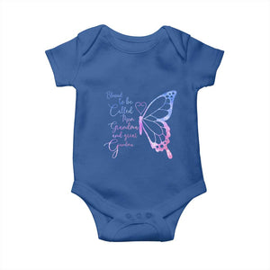 Blessed to Be Called Mom Grandma Great Grandma Baby Onesie Mama Butterfly Mother's Day Gift TS14 Royal Blue Print Your Wear
