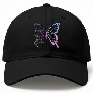 Blessed to Be Called Mom Grandma Great Grandma Baseball Cap Mama Butterfly Mother's Day Gift TS14 Print Your Wear