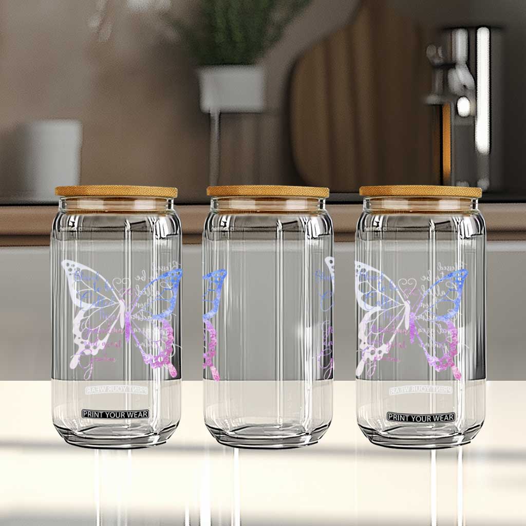 Blessed to Be Called Mom Grandma Great Grandma Glass Can Mama Butterfly Mother's Day Gift TS14 Print Your Wear