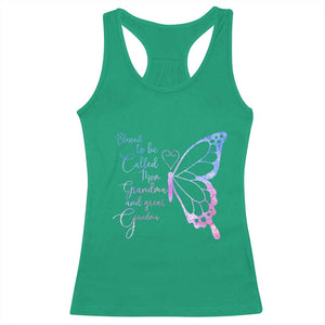 Blessed to Be Called Mom Grandma Great Grandma Racerback Tank Top Mama Butterfly Mother's Day Gift TS14 Irish Green Print Your Wear