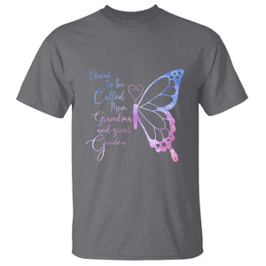 Blessed to Be Called Mom Grandma Great Grandma T Shirt Mama Butterfly Mother's Day Gift TS14 Charcoal Print Your Wear