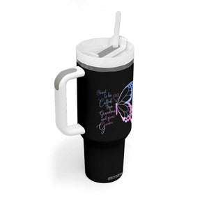 Blessed to Be Called Mom Grandma Great Grandma Tumbler With Handle Mama Butterfly Mother's Day Gift TS14 Print Your Wear