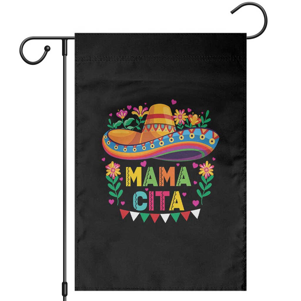 Mama Cita Garden Flag Cinco De Mayo Mexican Mom Flower Sombrero TS14 Black Print Your Wear
