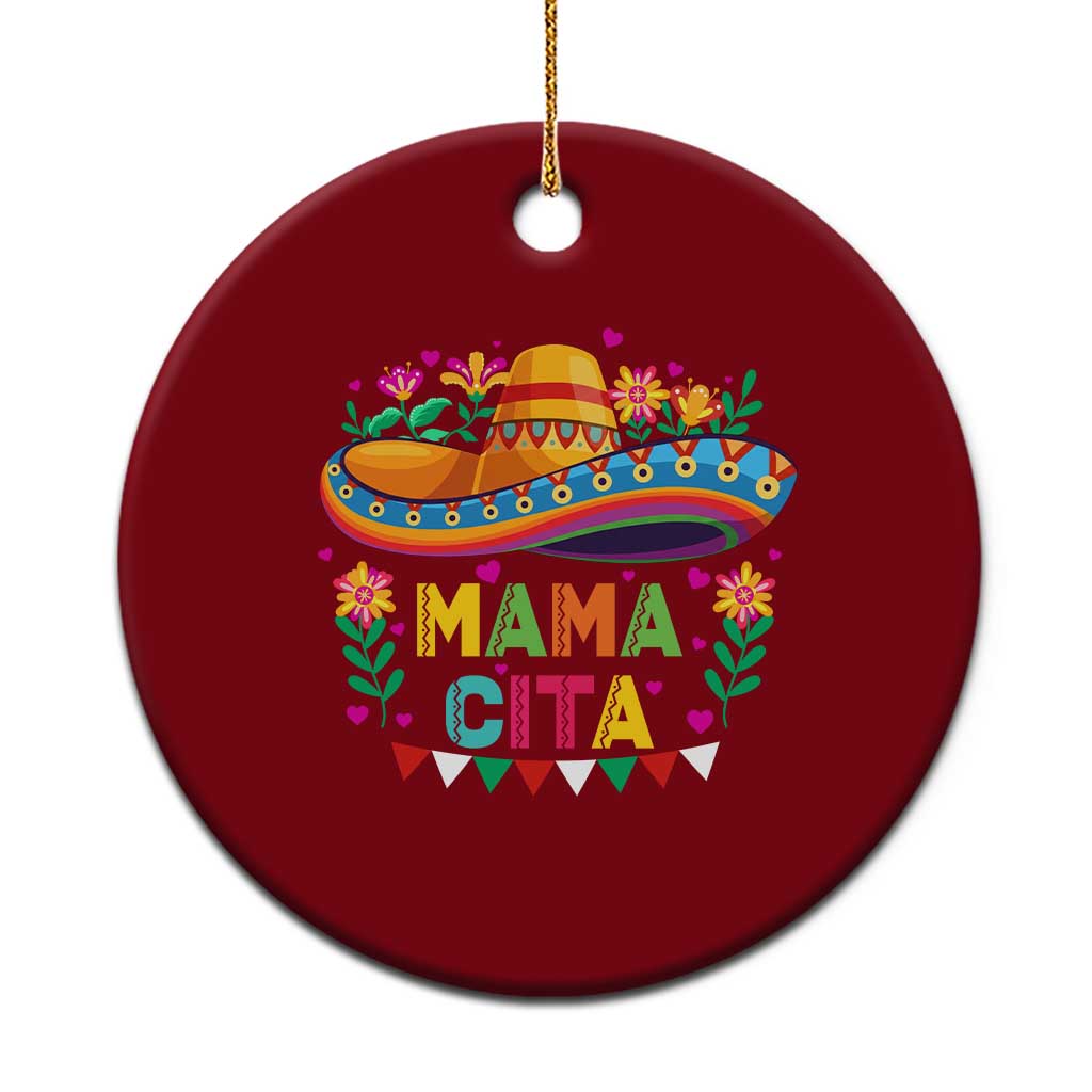 Mama Cita Ceramic Ornament Cinco De Mayo Mexican Mom Flower Sombrero TS14 1pc Red Print Your Wear