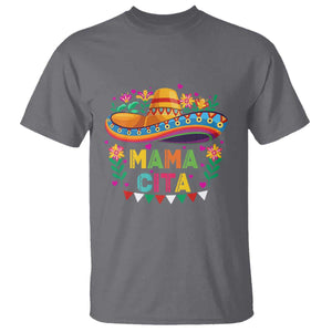 Mama Cita T Shirt Cinco De Mayo Mexican Mom Flower Sombrero TS14 Charcoal Print Your Wear