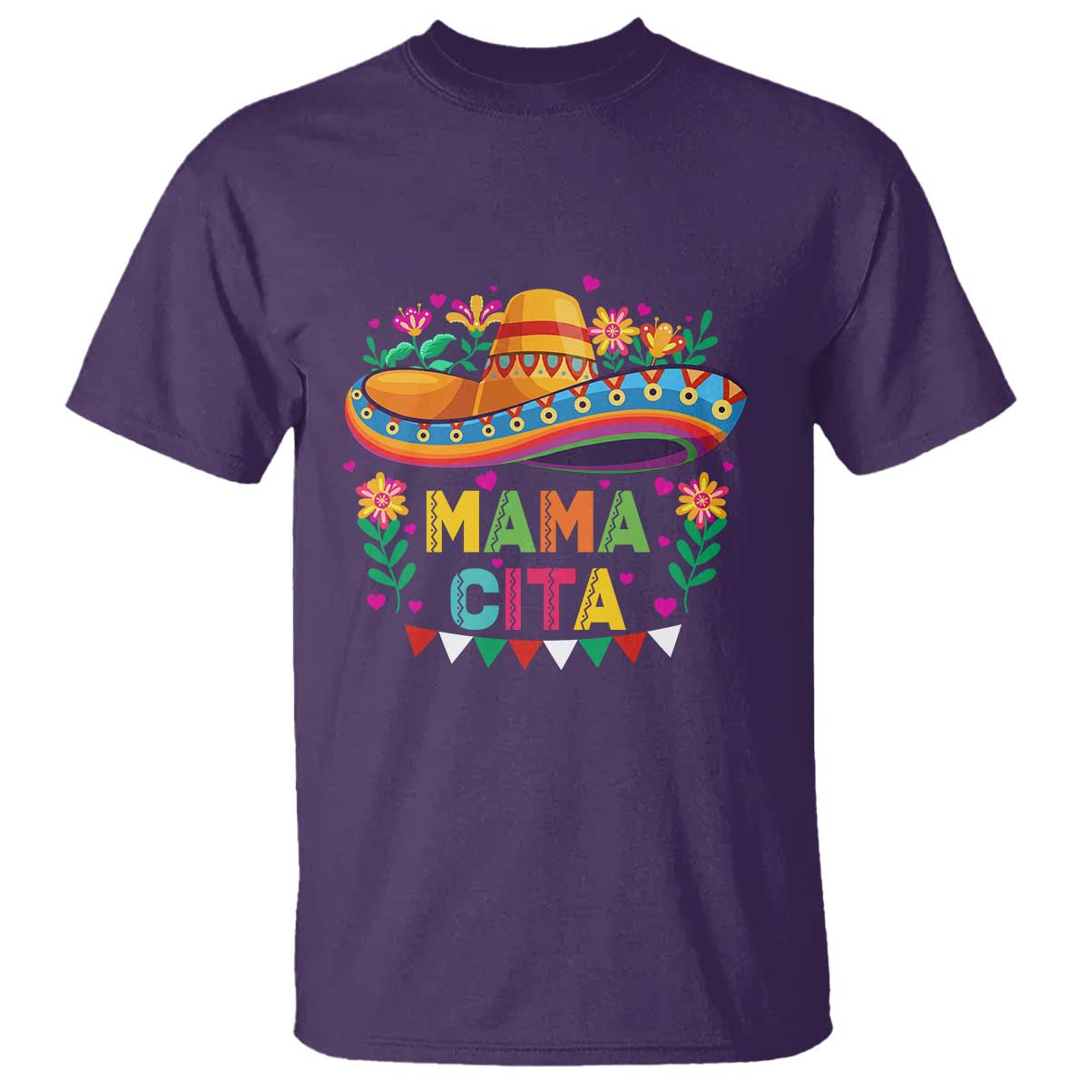 Mama Cita T Shirt Cinco De Mayo Mexican Mom Flower Sombrero TS14 Purple Print Your Wear