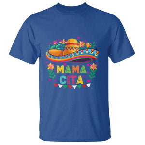 Mama Cita T Shirt Cinco De Mayo Mexican Mom Flower Sombrero TS14 Royal Blue Print Your Wear