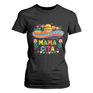 Mama Cita T Shirt For Women Cinco De Mayo Mexican Mom Flower Sombrero TS14 Black Print Your Wear