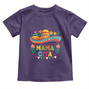 Mama Cita Toddler T Shirt Cinco De Mayo Mexican Mom Flower Sombrero TS14 Purple Print Your Wear