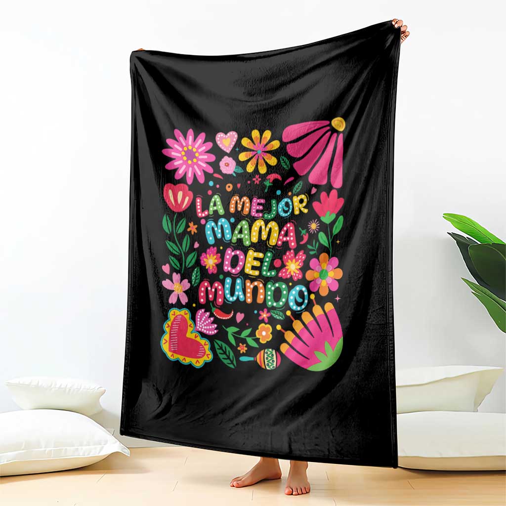La Mejor Mama Del Mundo Throw Blanket Dia de las Madres Regalo Gift TS14 Print Your Wear