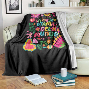 La Mejor Mama Del Mundo Throw Blanket Dia de las Madres Regalo Gift TS14 Print Your Wear