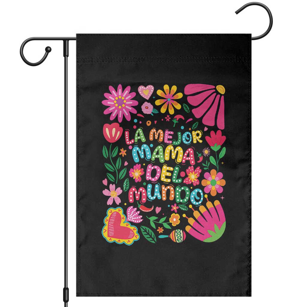 La Mejor Mama Del Mundo Garden Flag Dia de las Madres Regalo Gift TS14 Black Print Your Wear