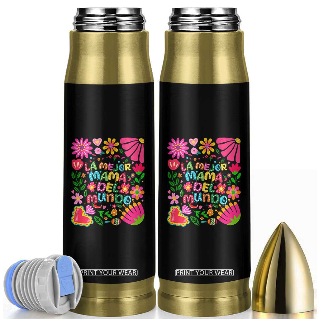 La Mejor Mama Del Mundo Bullet Tumbler Dia de las Madres Regalo Gift TS14 Black Print Your Wear