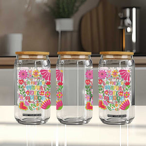 La Mejor Mama Del Mundo Glass Can Dia de las Madres Regalo Gift TS14 Print Your Wear