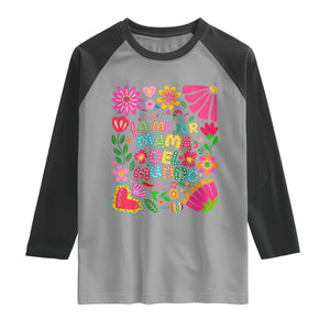 La Mejor Mama Del Mundo Raglan Shirt Dia de las Madres Regalo Gift TS14 Sport Gray Black Print Your Wear