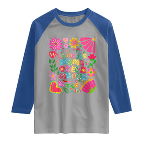 La Mejor Mama Del Mundo Raglan Shirt Dia de las Madres Regalo Gift TS14 Sport Gray Royal Print Your Wear