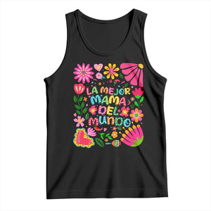La Mejor Mama Del Mundo Tank Top Dia de las Madres Regalo Gift TS14 Black Print Your Wear