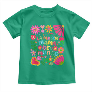 La Mejor Mama Del Mundo Toddler T Shirt Dia de las Madres Regalo Gift TS14 Irish Green Print Your Wear