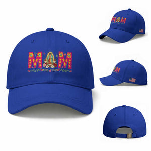 Virgen de Guadalupe Baseball Cap Mexican Heritage Mom Mother’s Day Gift TS14 Baseball Cap Universal Fit Royal Blue Print Your Wear