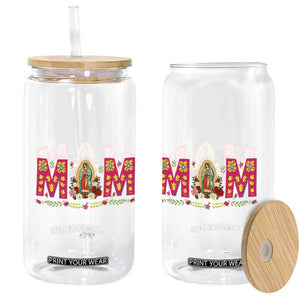 Virgen de Guadalupe Glass Can Mexican Heritage Mom Mother’s Day Gift TS14 Print Your Wear