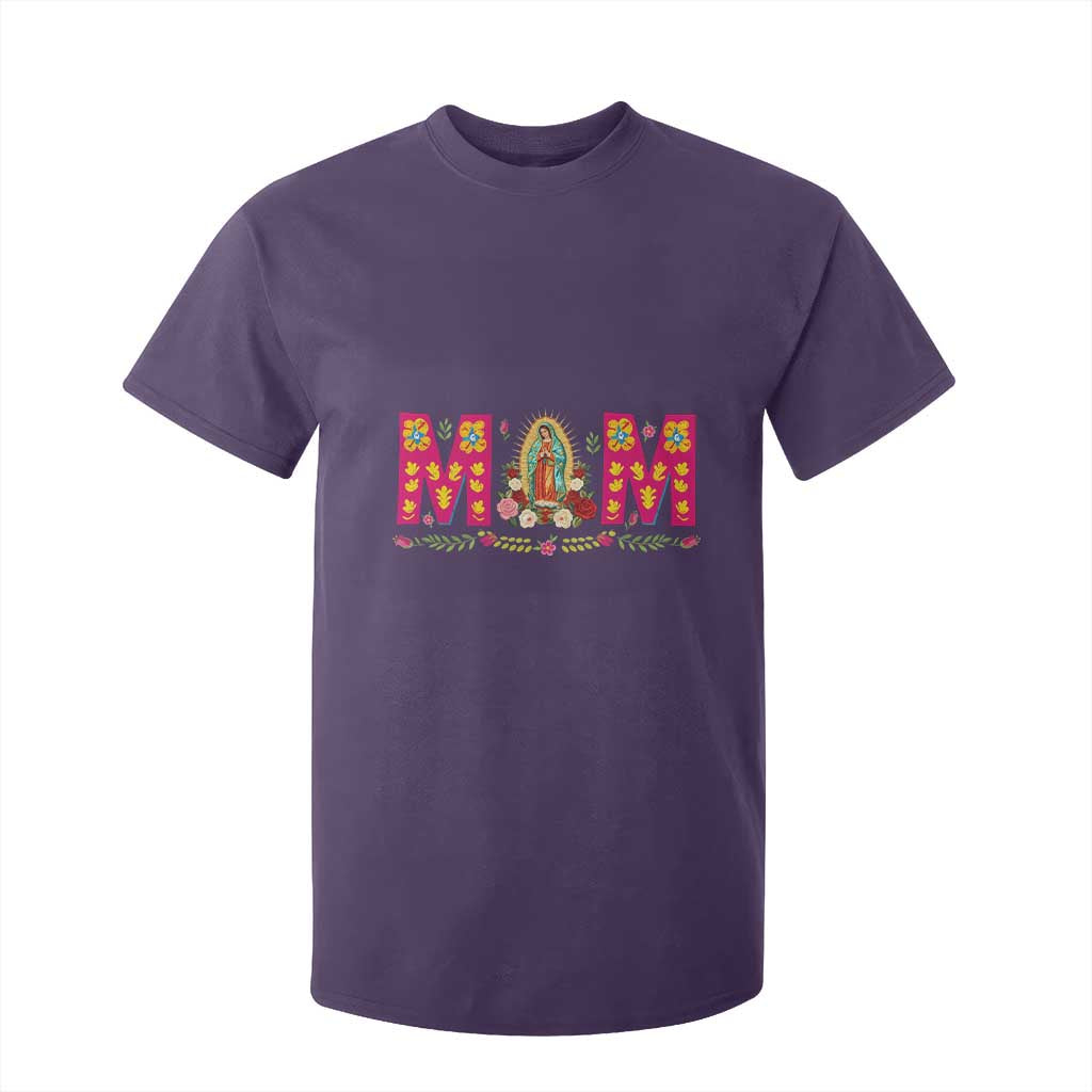 Virgen de Guadalupe T Shirt For Kid Mexican Heritage Mom Mother’s Day Gift TS14 Purple Print Your Wear